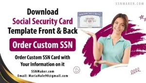 Social Security Card Template Front and Back